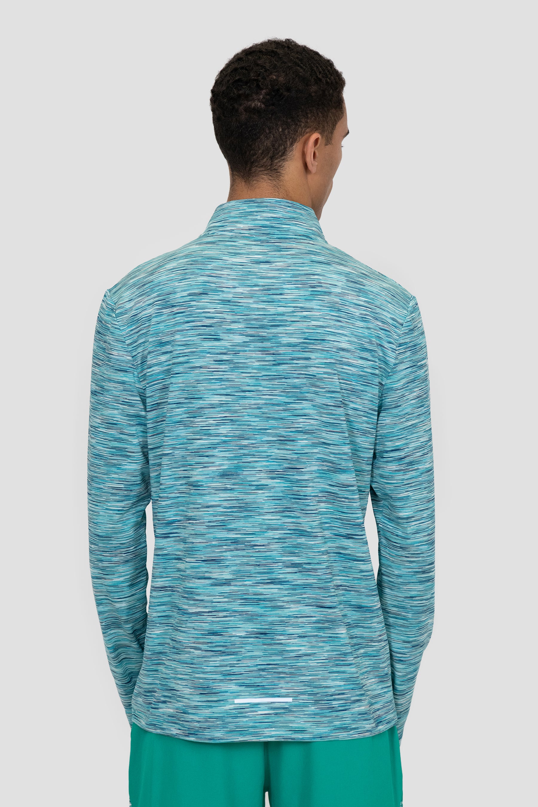 Trail 1/4 Zip - Teal/Blue/White