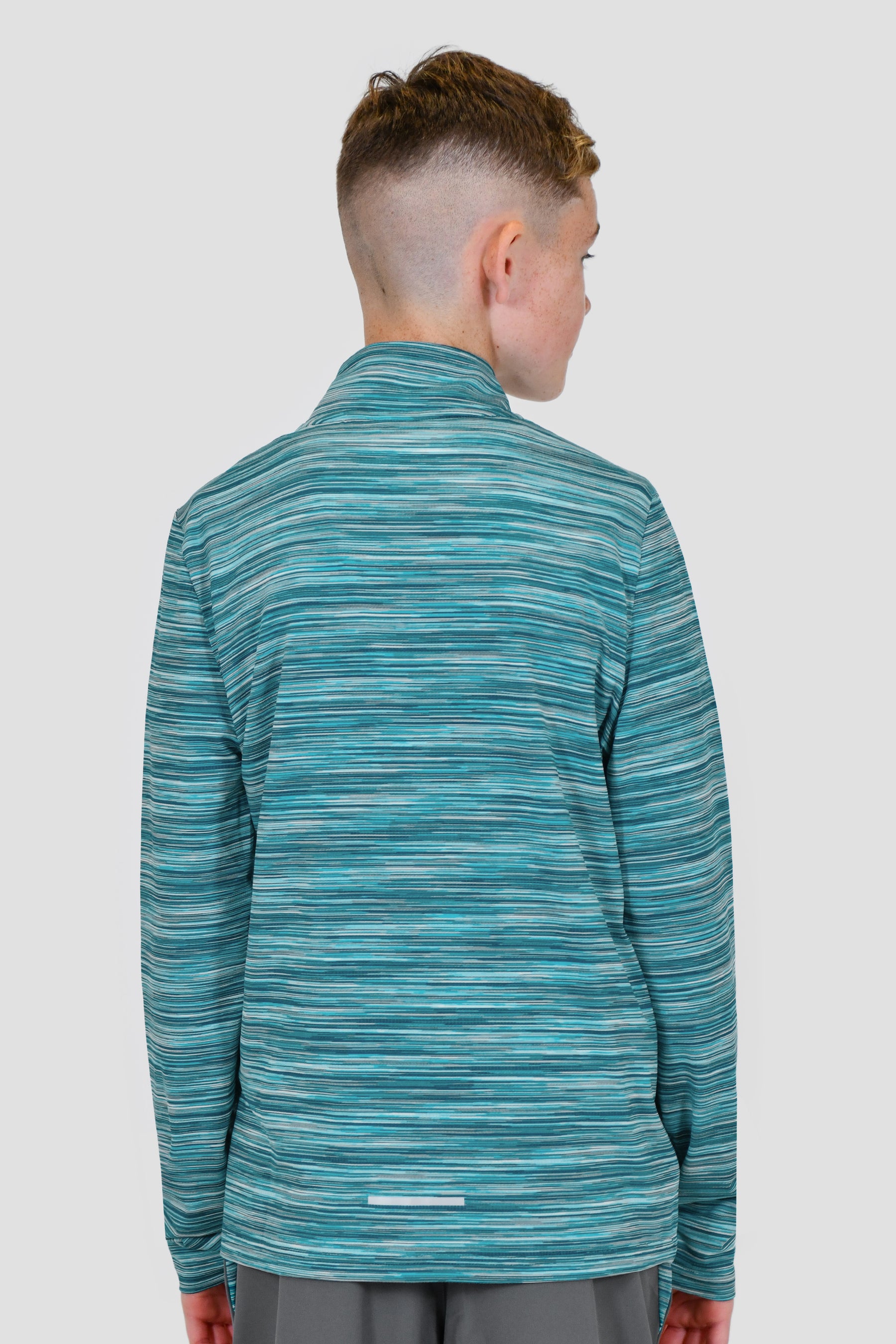 Junior Trail 1/4 Zip - Teal Multi