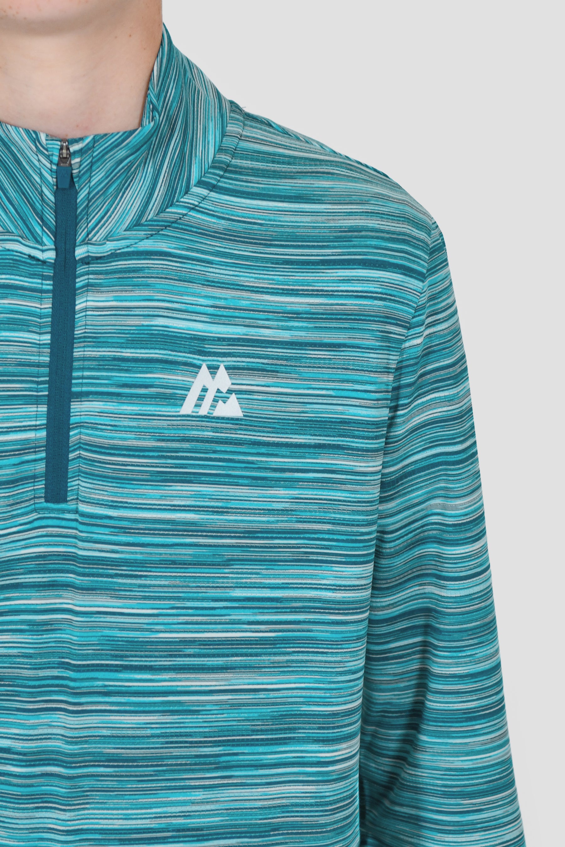 Junior Trail 1/4 Zip - Teal Multi