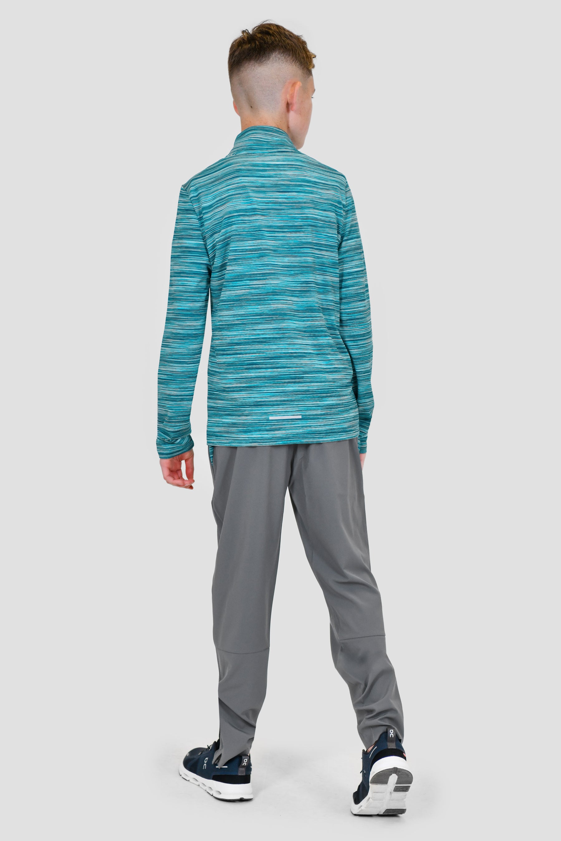 Junior Trail 1/4 Zip - Teal Multi