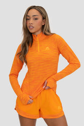 Women's Trail 1/4 Zip - Orange Multi