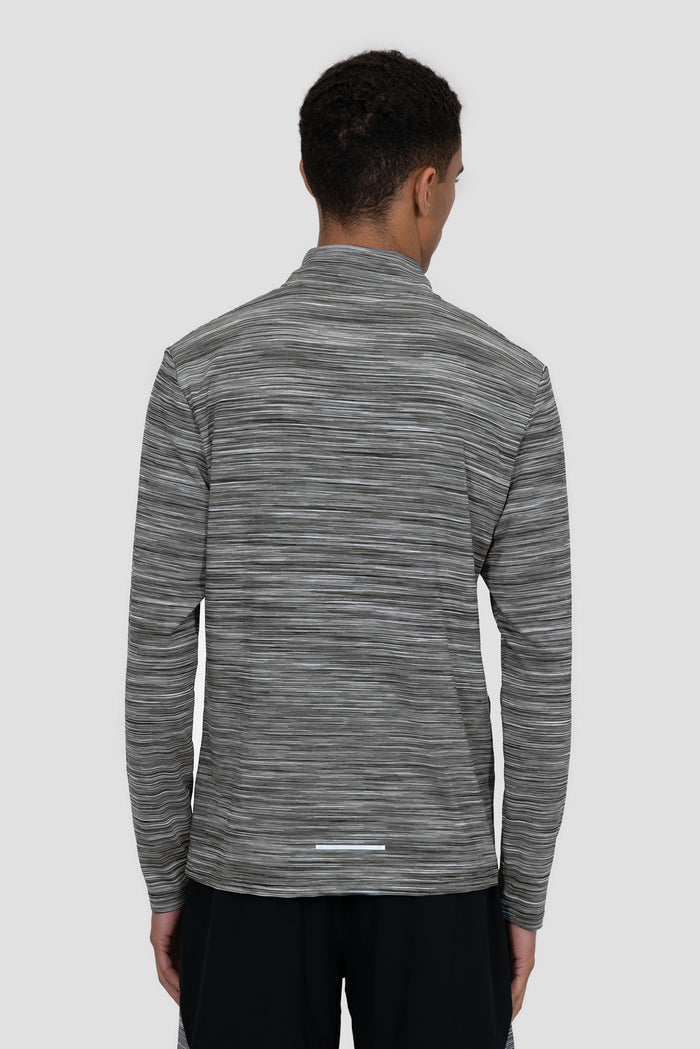 Trail 1/4 Zip - Black/Grey Multi