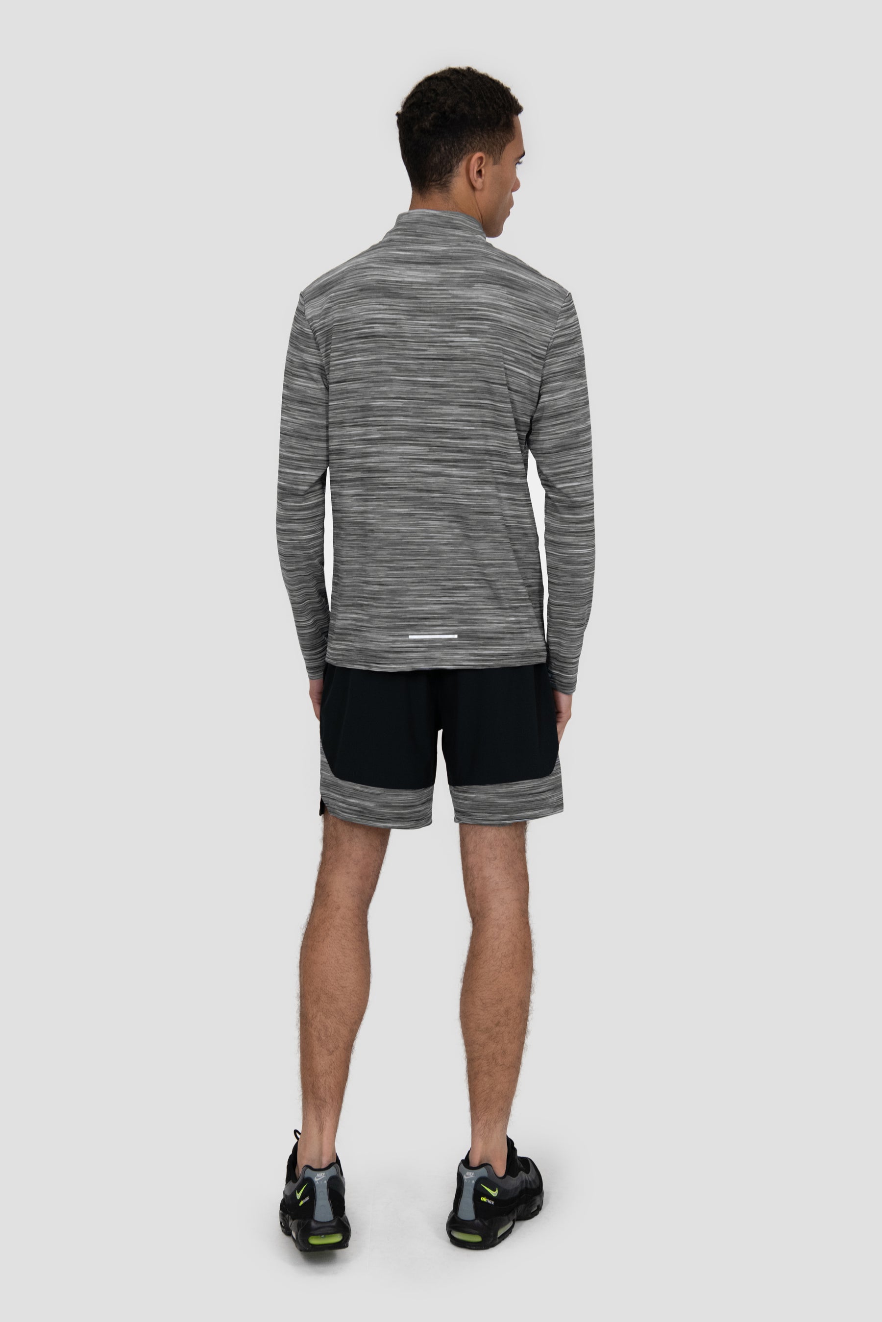 Trail 1/4 Zip - Black/Grey Multi