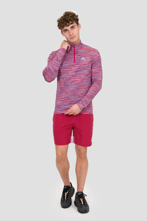 Trail 1/4 Zip - Red/Coral/White