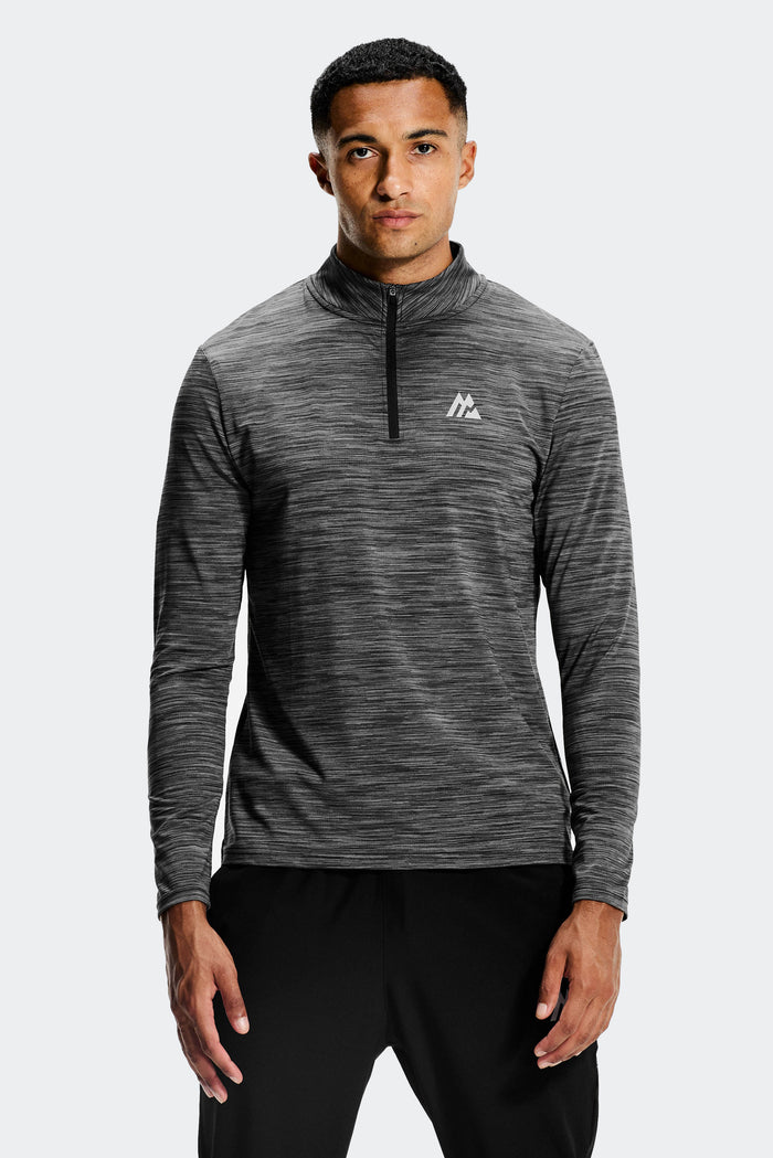 Trail 1/4 Zip - Black/Grey