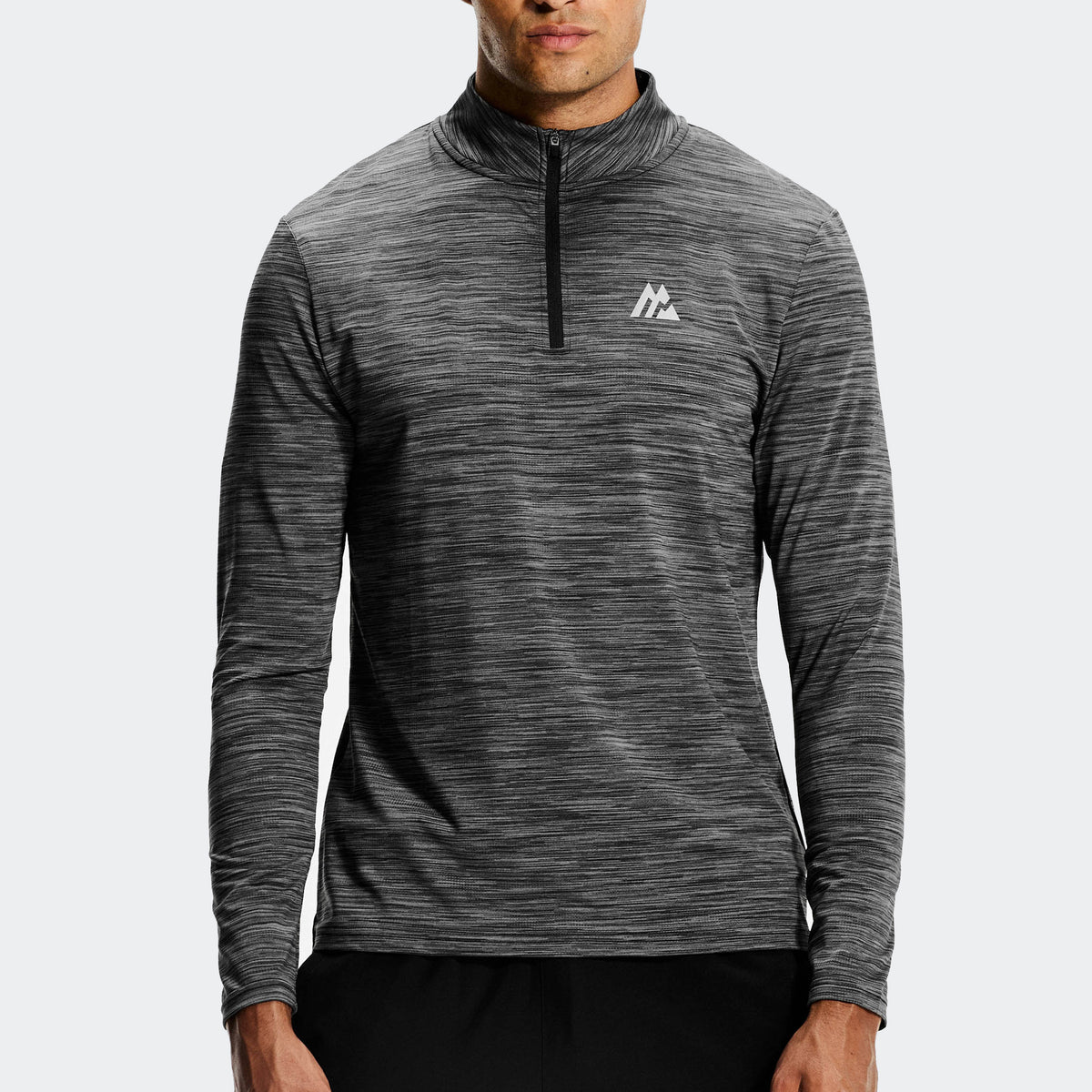 Montirex Trail 1/4 Zip Black/Grey | Sportswear Gymwear Top