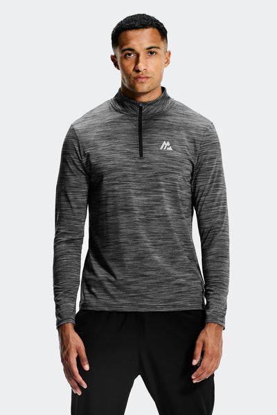 Montirex Trail 1/4 Zip Black/Grey | Sportswear Gymwear Top