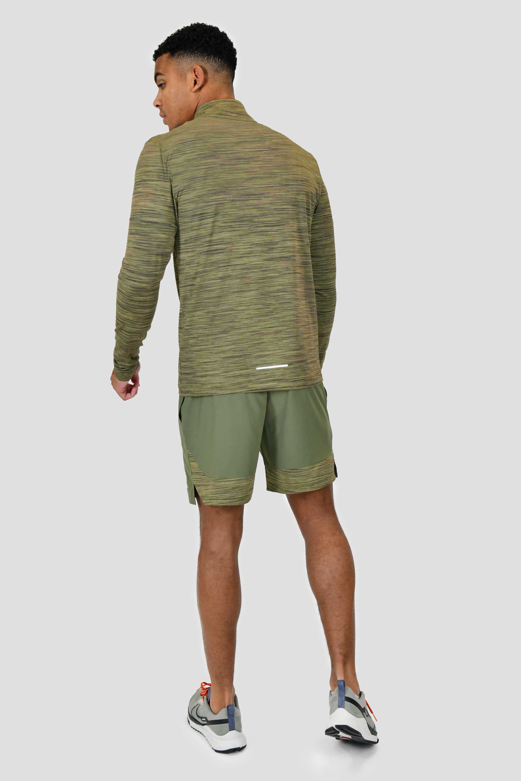 Trail 2.0 1/4 Zip - Khaki Green Multi