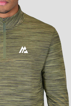 Trail 2.0 1/4 Zip - Khaki Green Multi