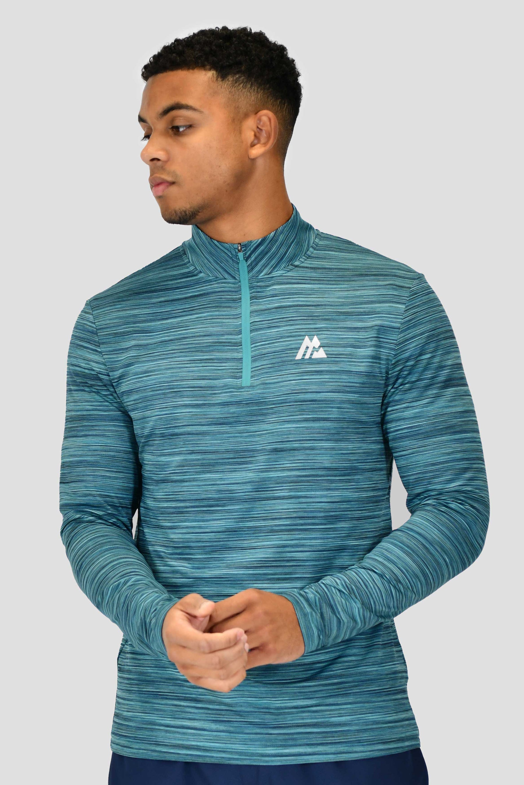 Men's Trail 2.0 1/4 Zip - Navy/Dark Teal Multi