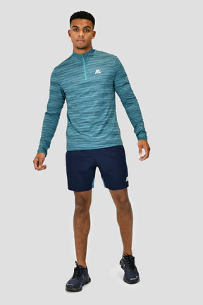 Men's Trail 2.0 1/4 Zip - Navy/Dark Teal Multi