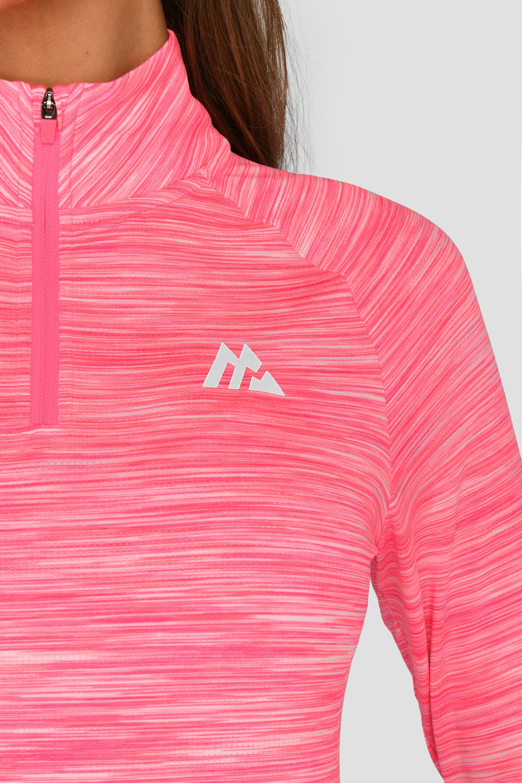Women's Trail 2.0 1/4 Zip - Neon Pink Multi