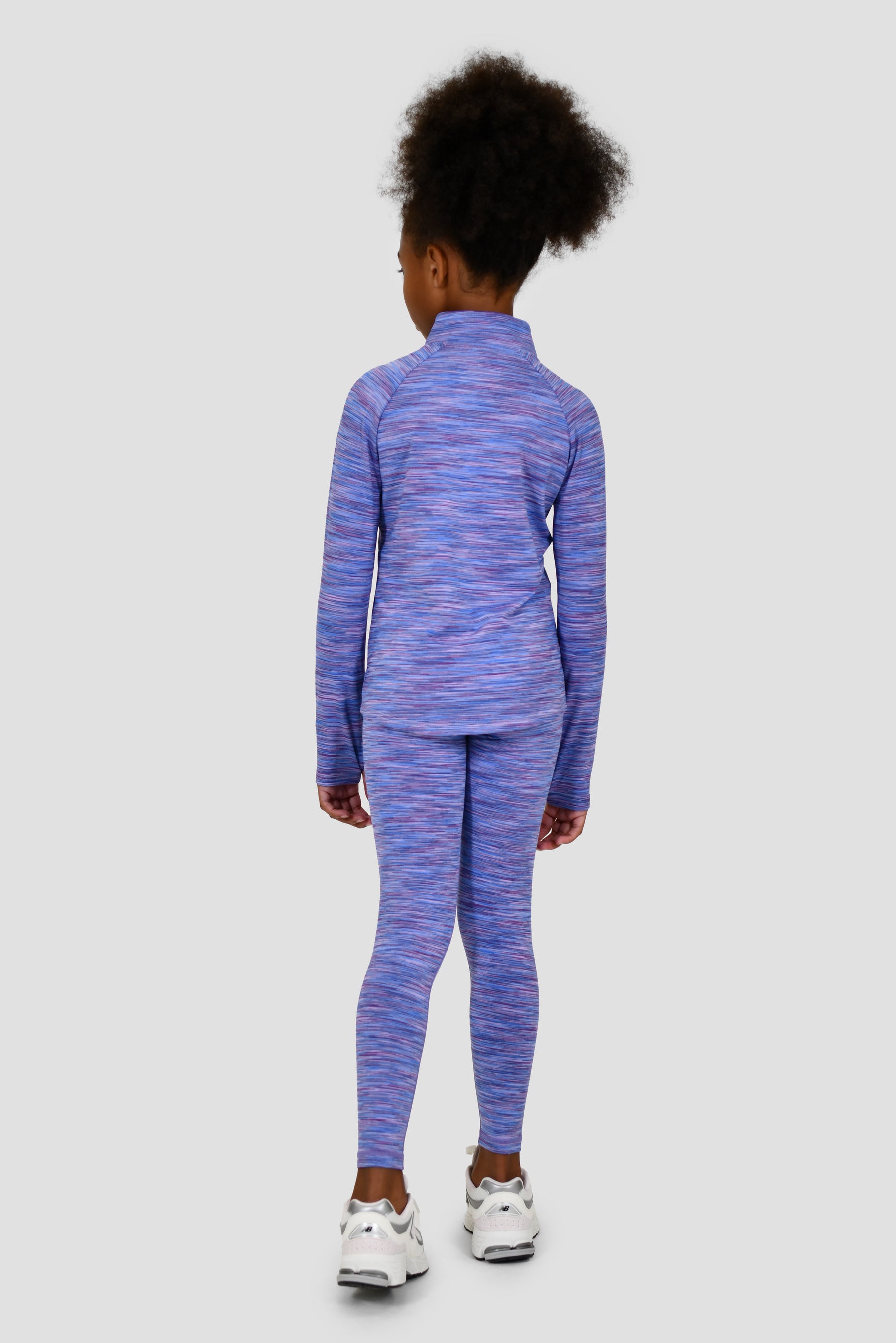 Girls Trail 1/4 Zip - Purple/Lilac Multi