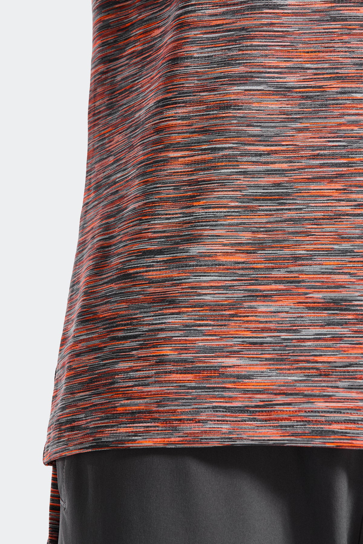 Trail 1/4 Zip - Grey/Orange — Made from a lightweight, breathable fabric.
