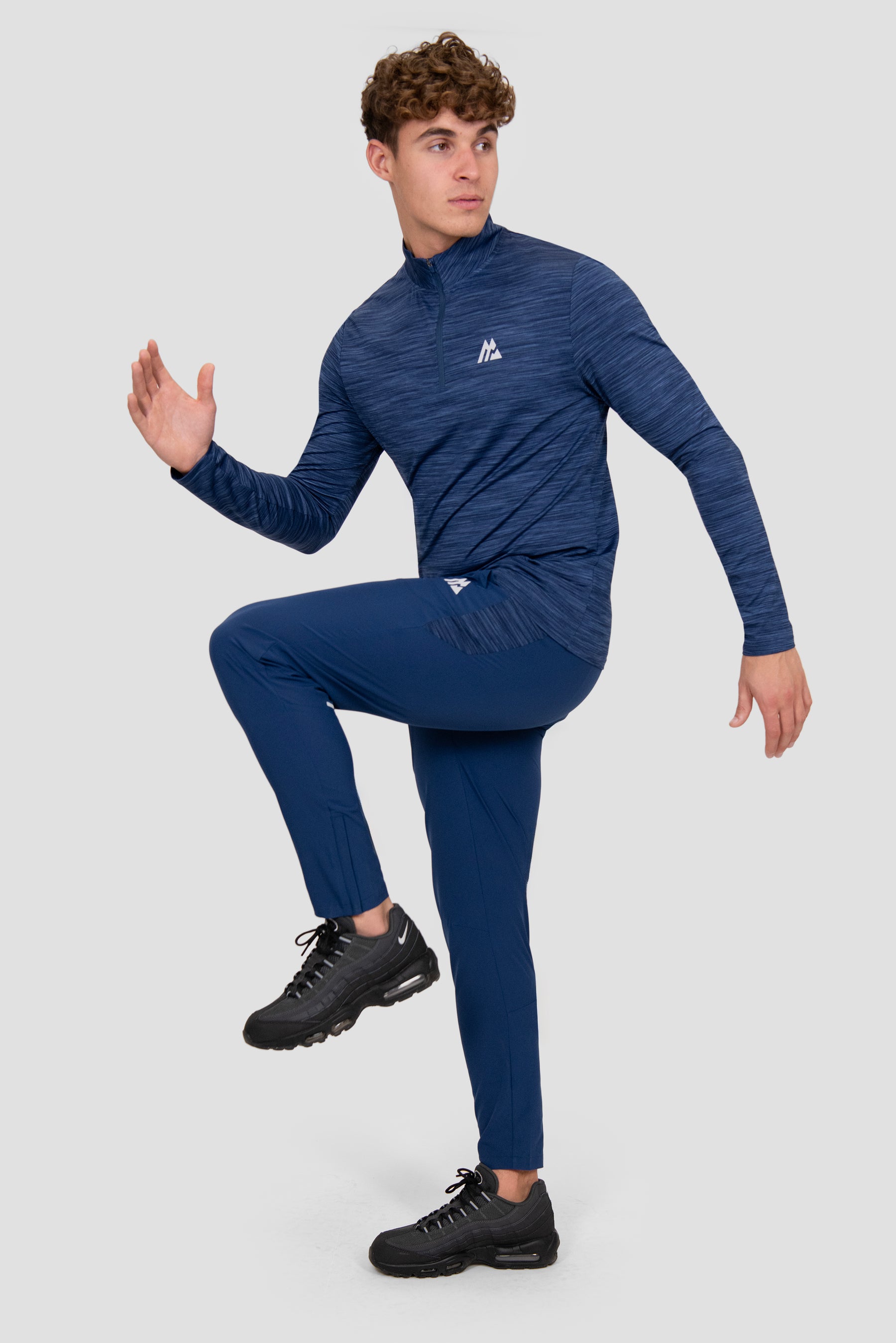 Trail 1/4 Zip - Navy/Multi