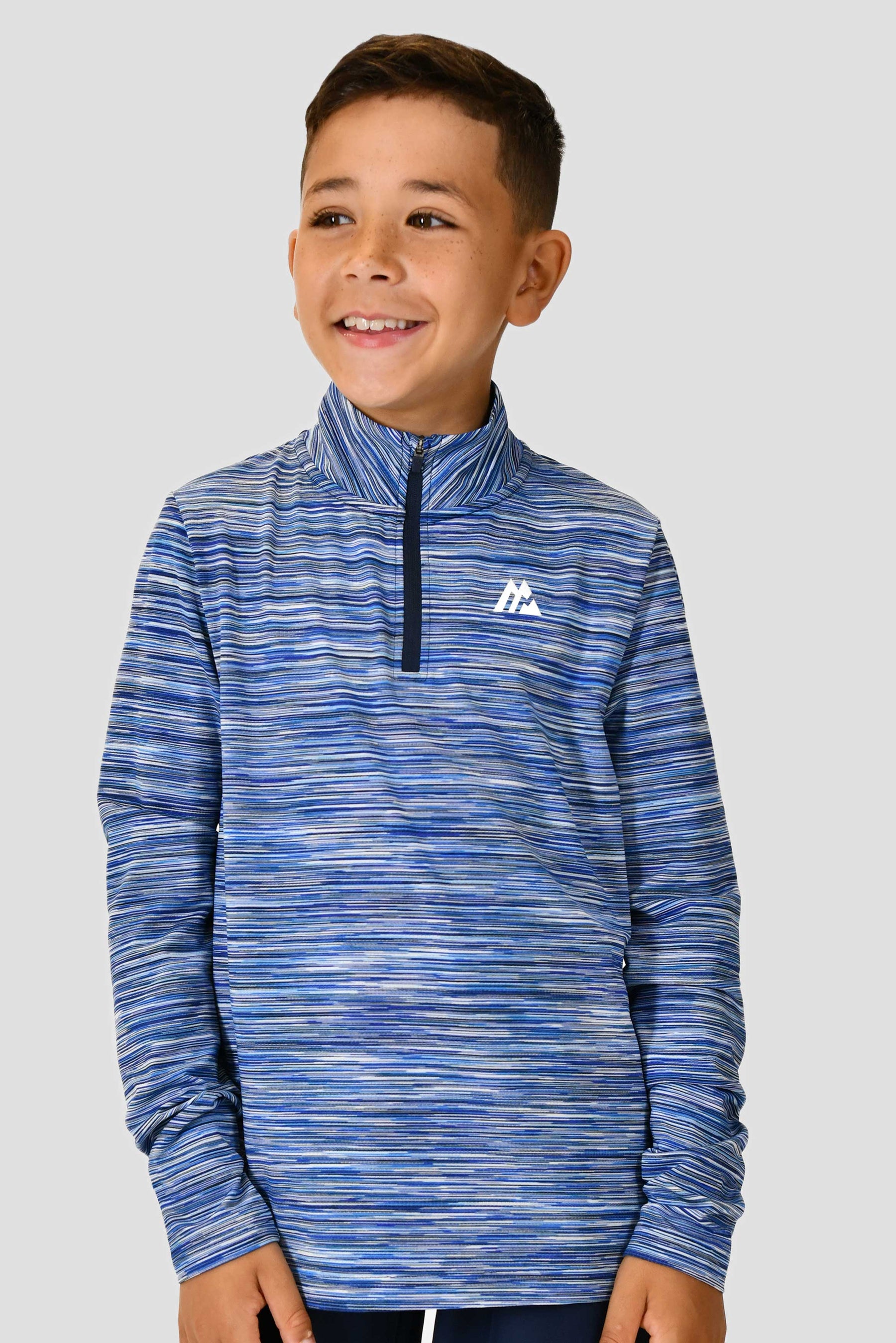 Junior Trail 1/4 Zip - Navy/White Multi