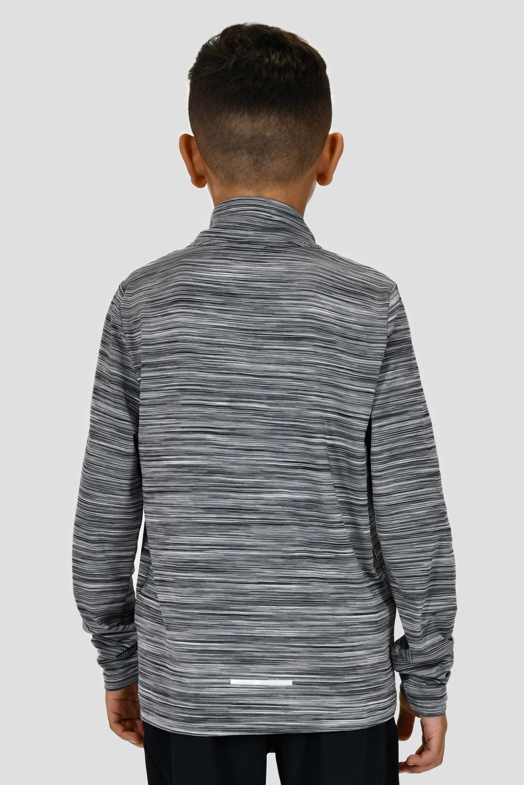 Junior Trail 1/4 Zip - Black/Grey Multi