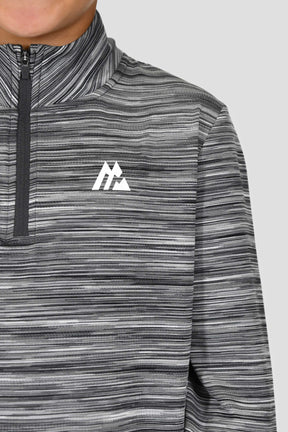 Junior Trail 1/4 Zip - Black/Grey Multi