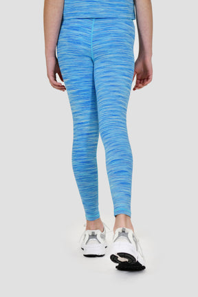 Girls Trail Icon Leggings - Neon Blue/Multi