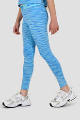 Girls Trail Icon Leggings - Neon Blue/Multi