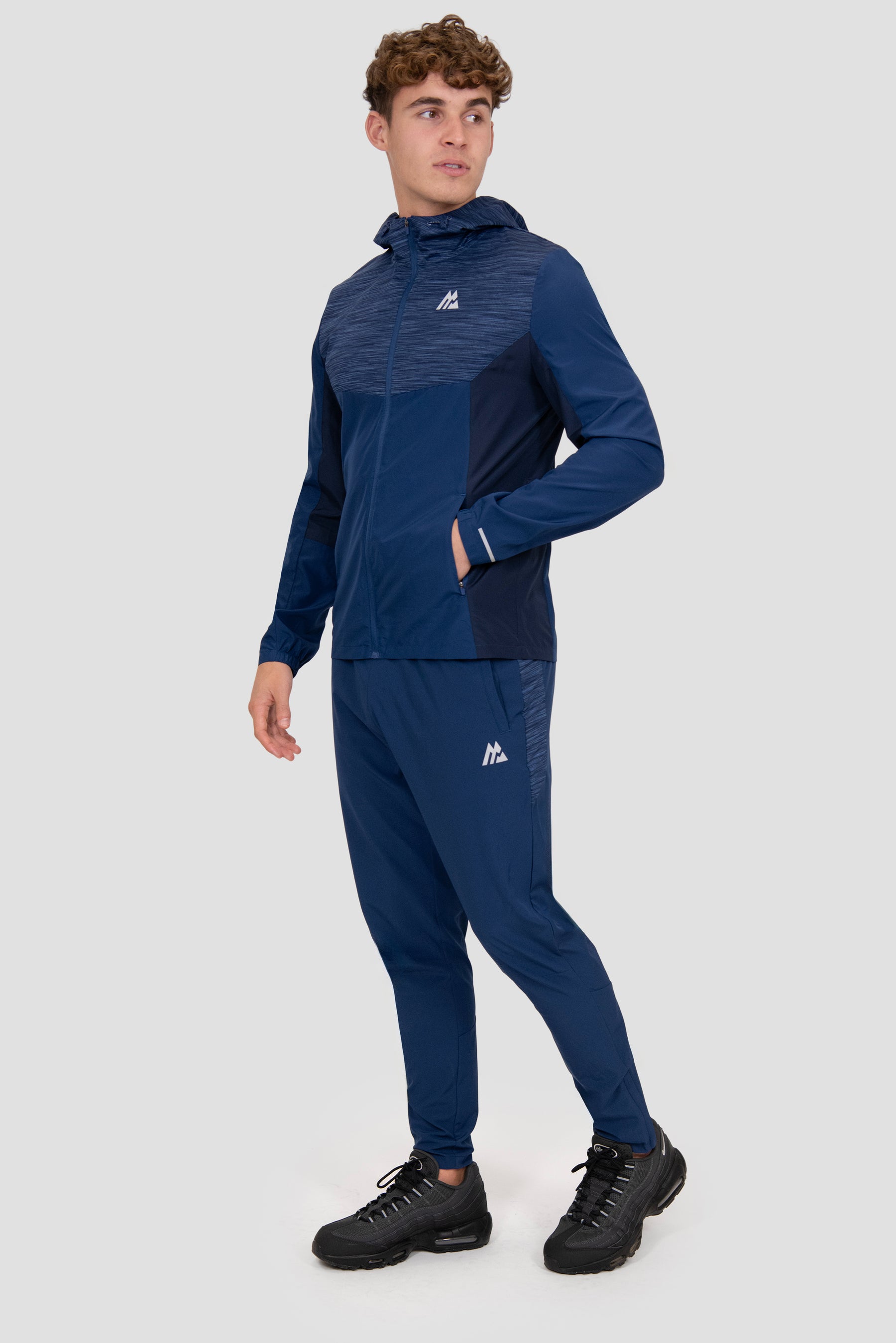 Trail Panel Running Pant - Navy Multi