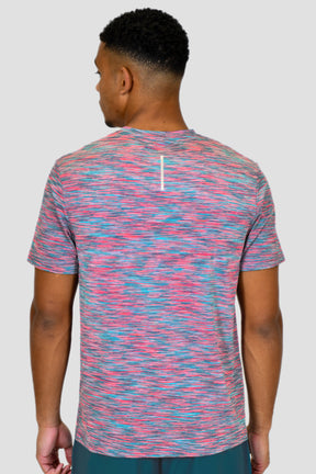 Men's Trail T-Shirt - Teal/Pink