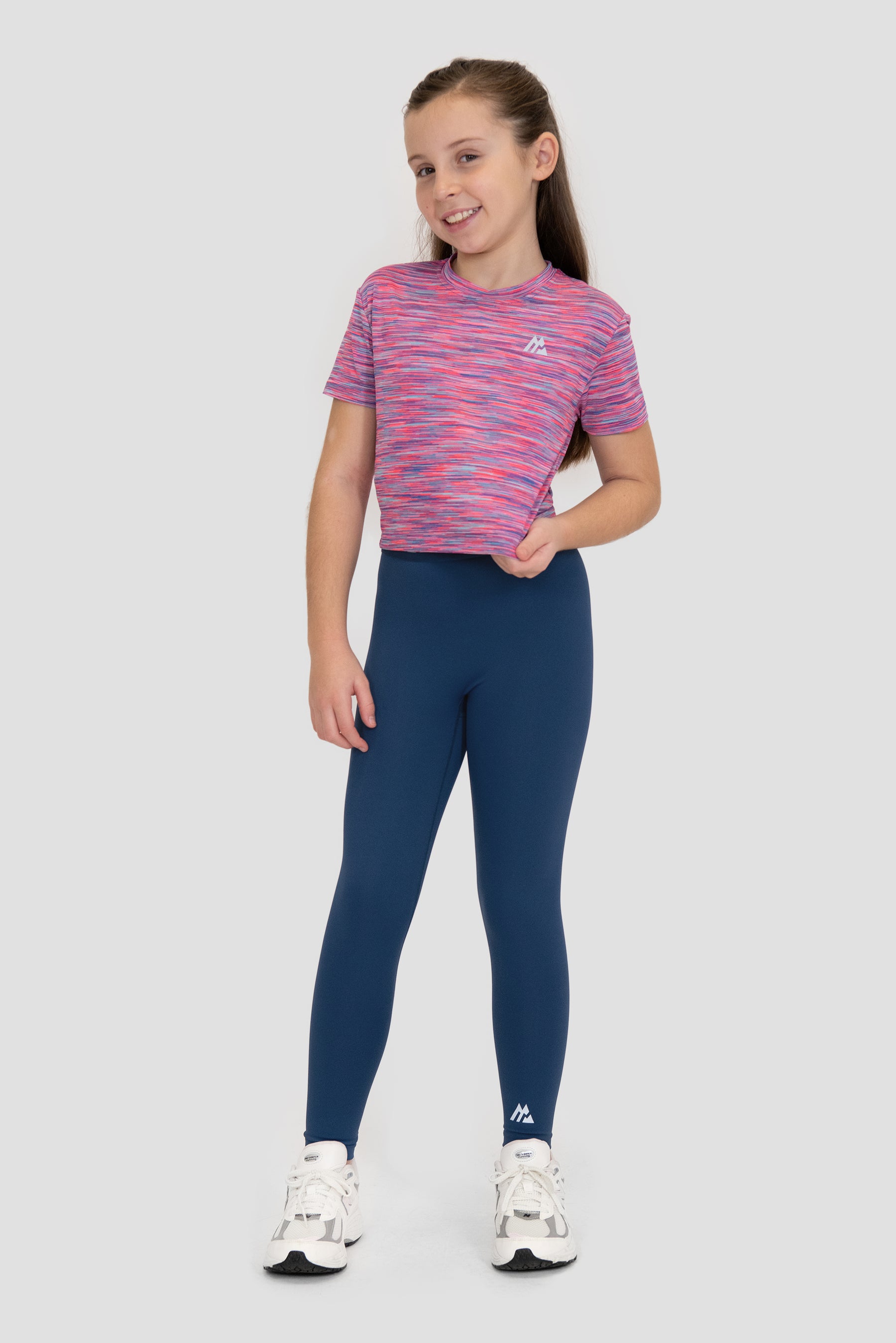 Girls Trail Box T-Shirt - Pink/Blue/Purple