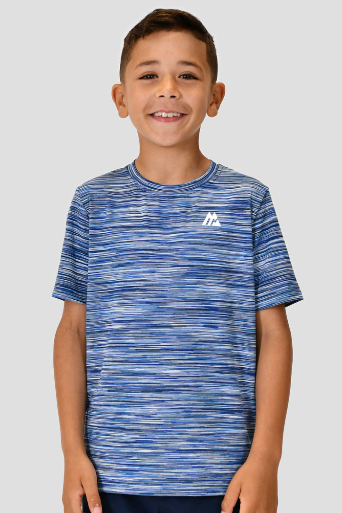 Junior Trail T-Shirt - Navy/White Multi