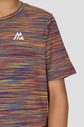 Junior Trail T-Shirt - Blue/Yellow/Orange Multi