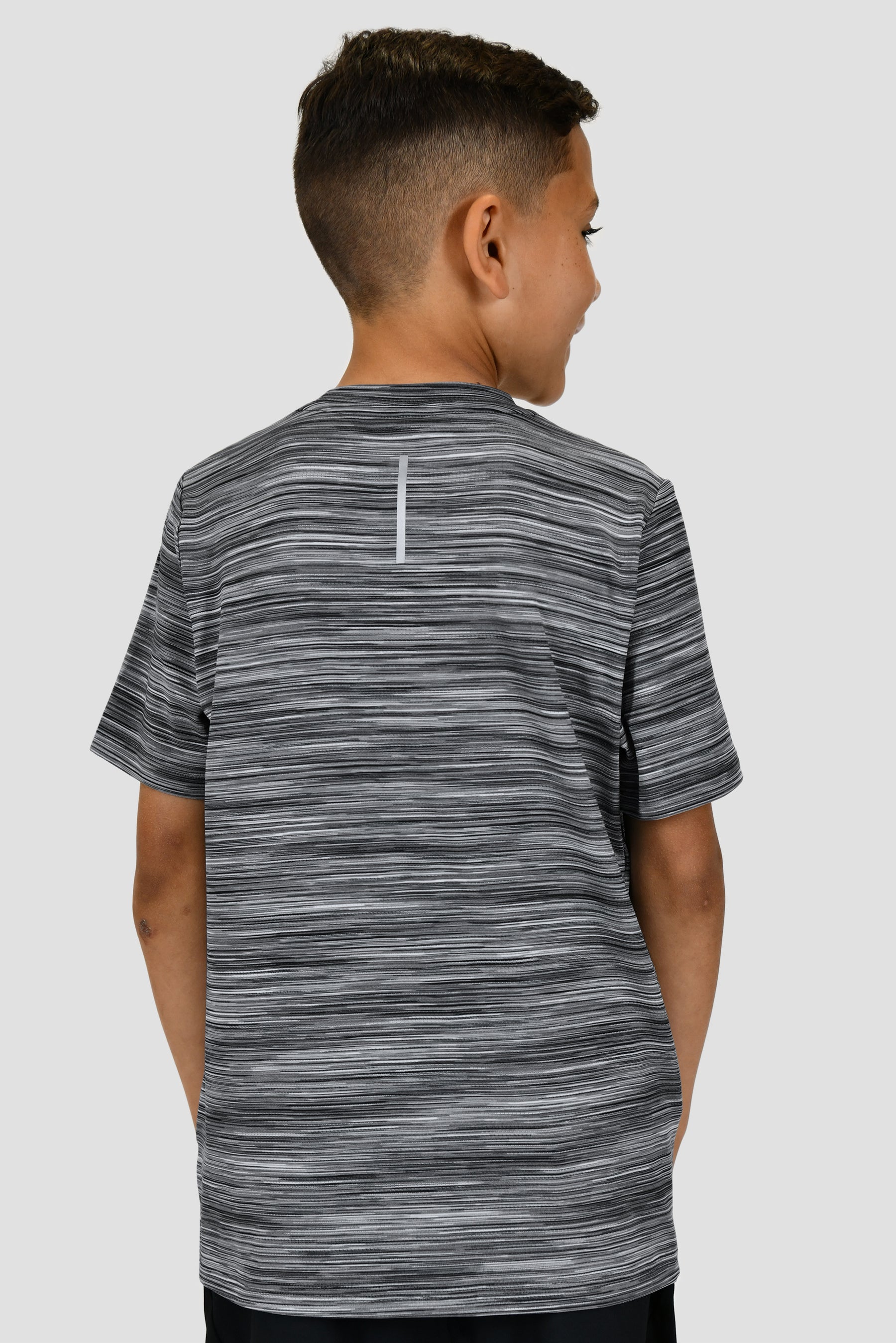 Junior Trail T-Shirt - Black Grey Multi