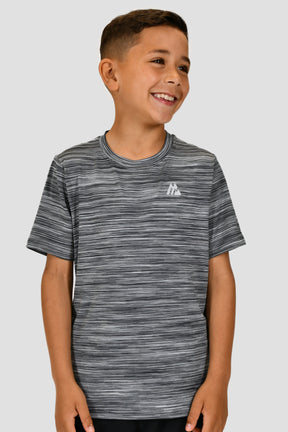 Junior Trail T-Shirt - Black Grey Multi