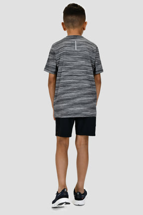 Junior Trail T-Shirt - Black Grey Multi