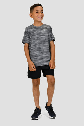 Junior Trail T-Shirt - Black Grey Multi