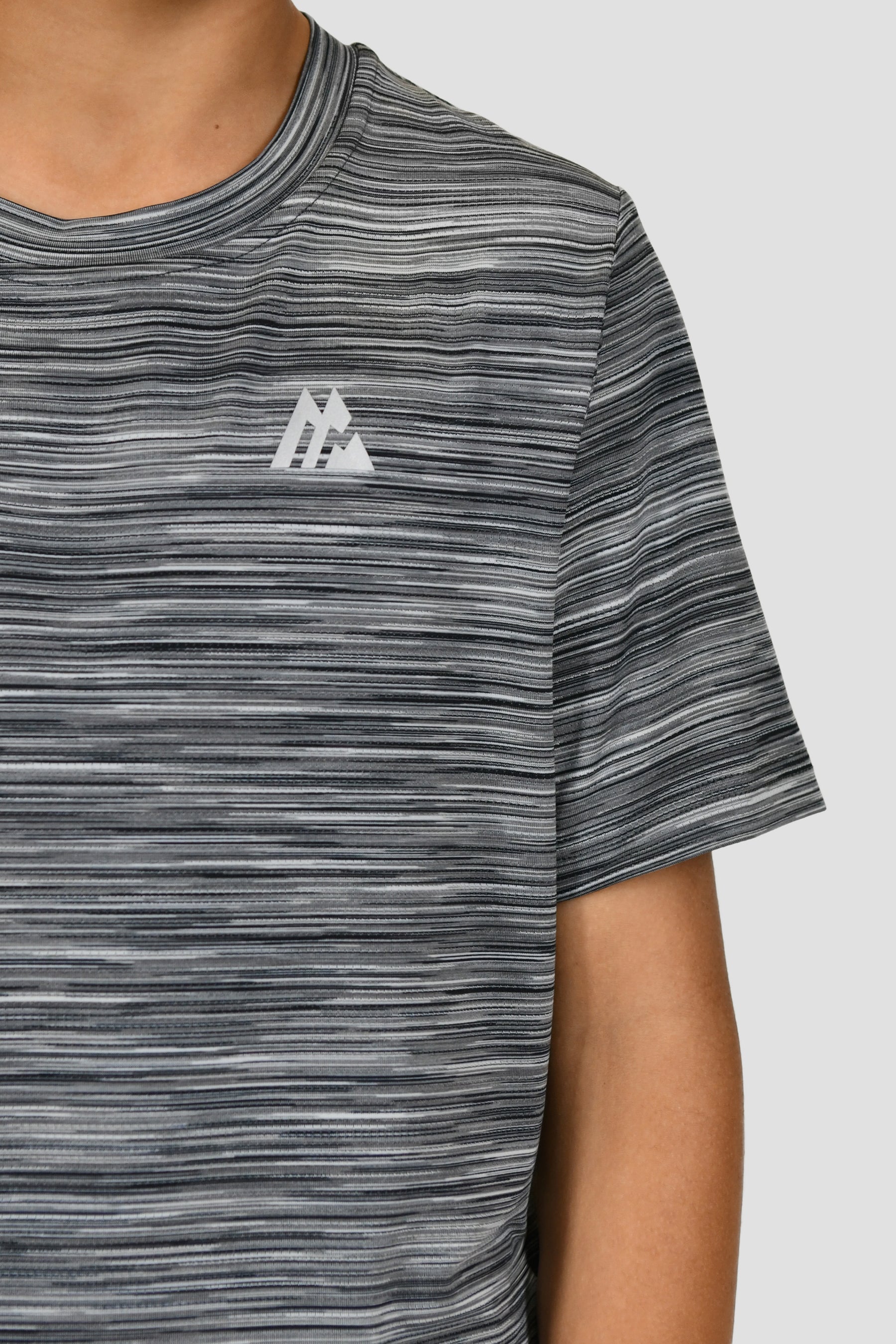 Junior Trail T-Shirt - Black Grey Multi