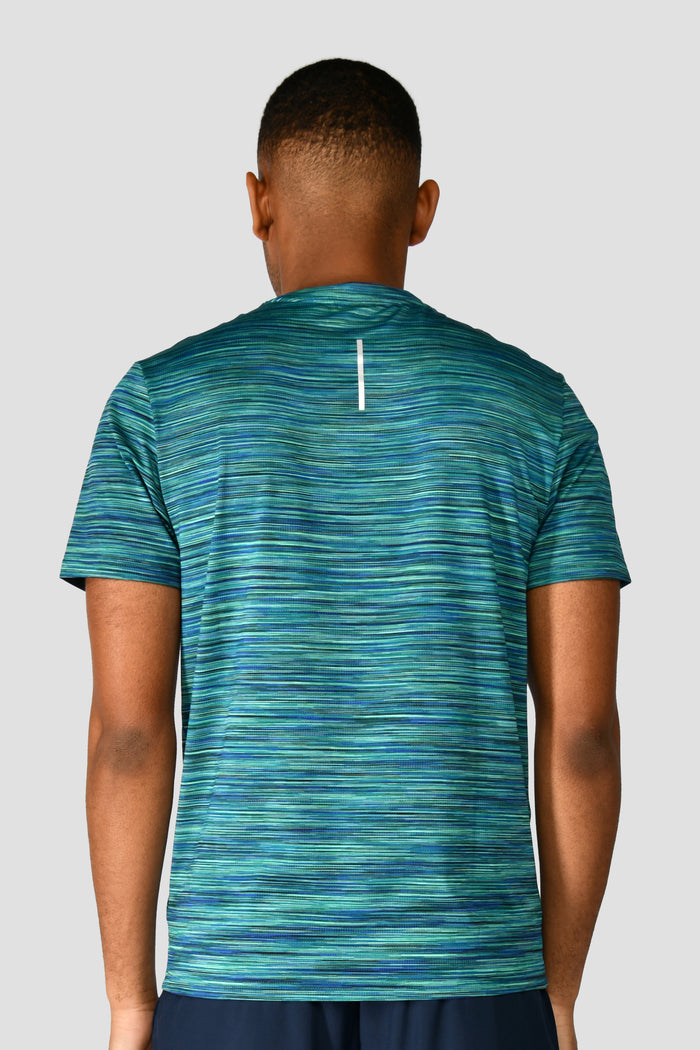 Men's Trail 2.0 T-Shirt - Navy/Turquoise/Green