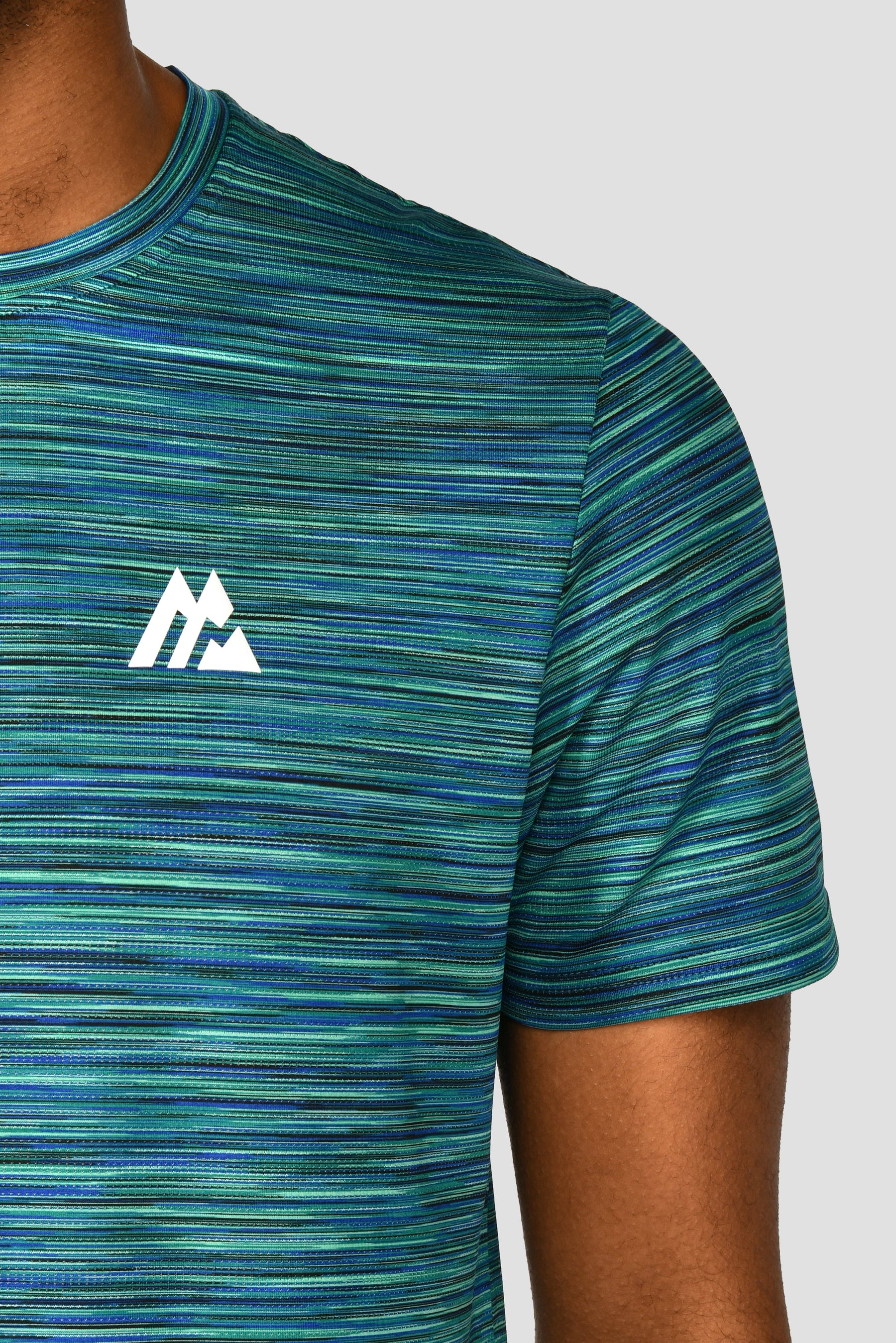 Men's Trail 2.0 T-Shirt - Navy/Turquoise/Green
