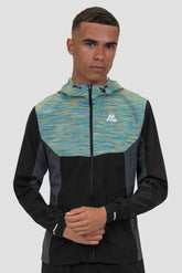 Men's Trail Windbreaker - Black/Blue/Orange/Lime