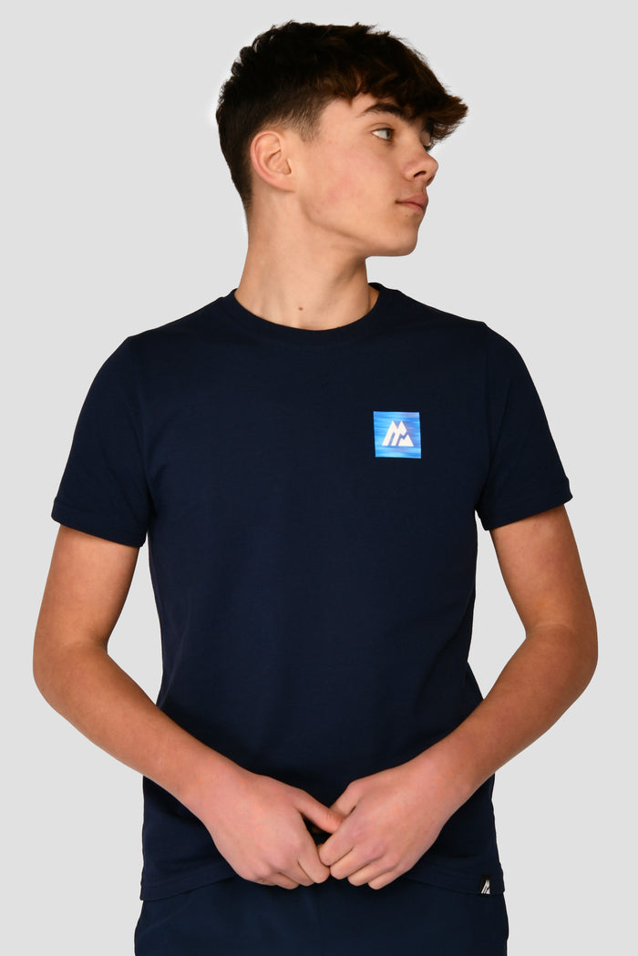 Junior Trail Box T-Shirt - Midnight Blue