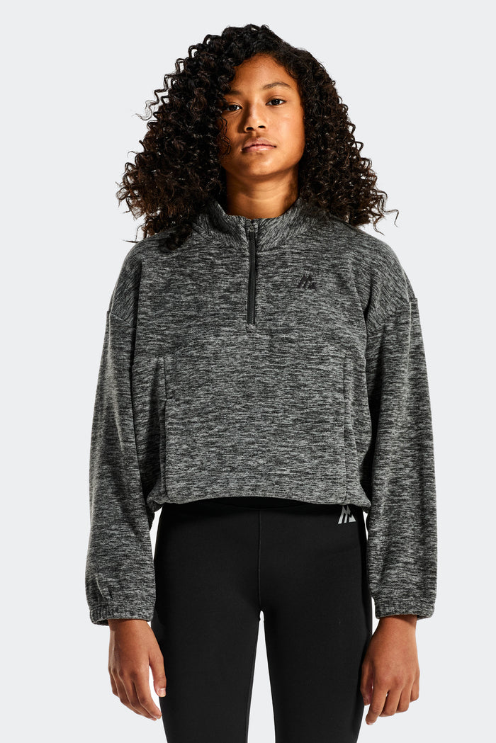 Trail Fleece für Mädchen - Schwarz