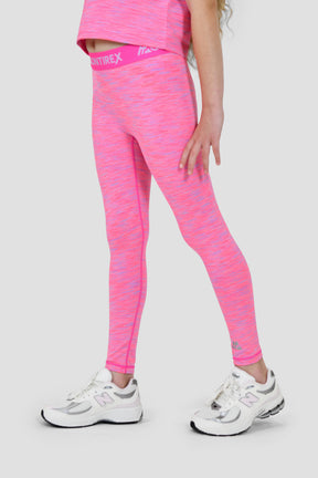 Girls Trail Icon Leggings - Lilac/Pink Multi