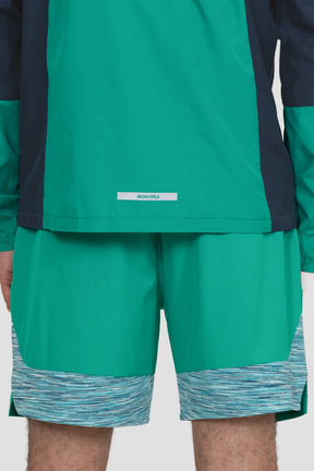 Men's Trail Windbreaker - Teal/Blue/White