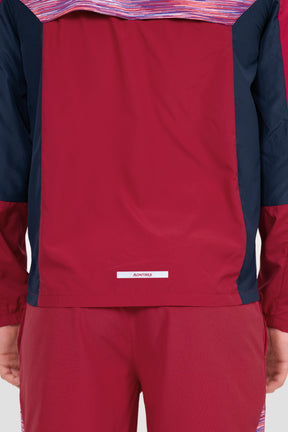 Trail Windbreaker - Red/Coral/White