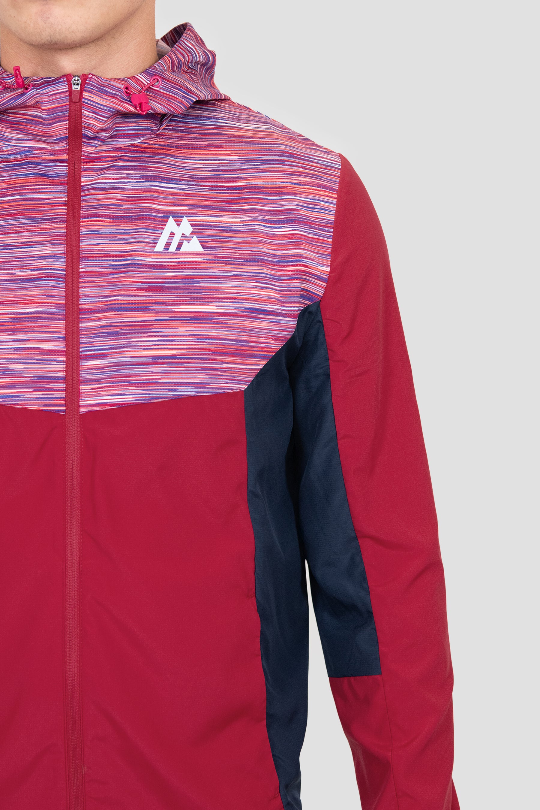 Trail Windbreaker - Red/Coral/White