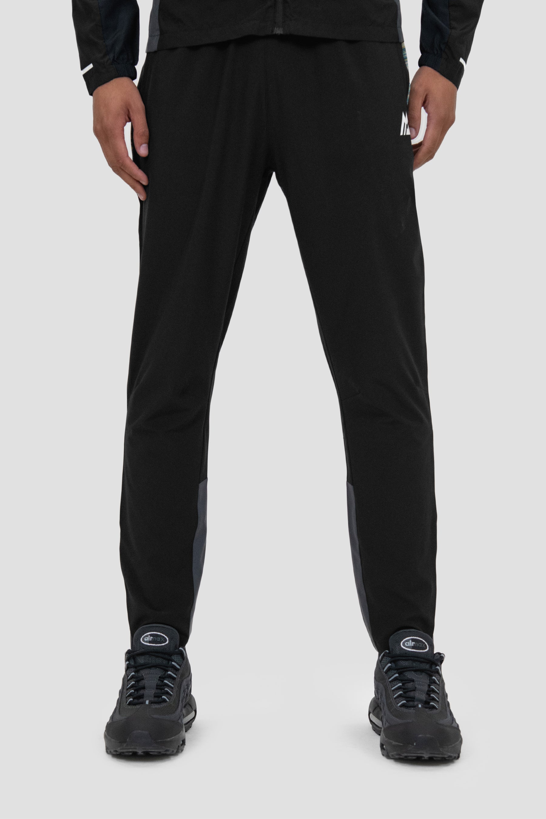 Men's Trail Panel Running Pant - Black/Blue/Orange/Lime