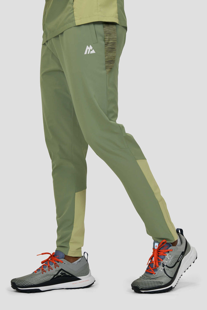 Men's Trail Panel 2.0 Running Pant - Khaki Green Multi