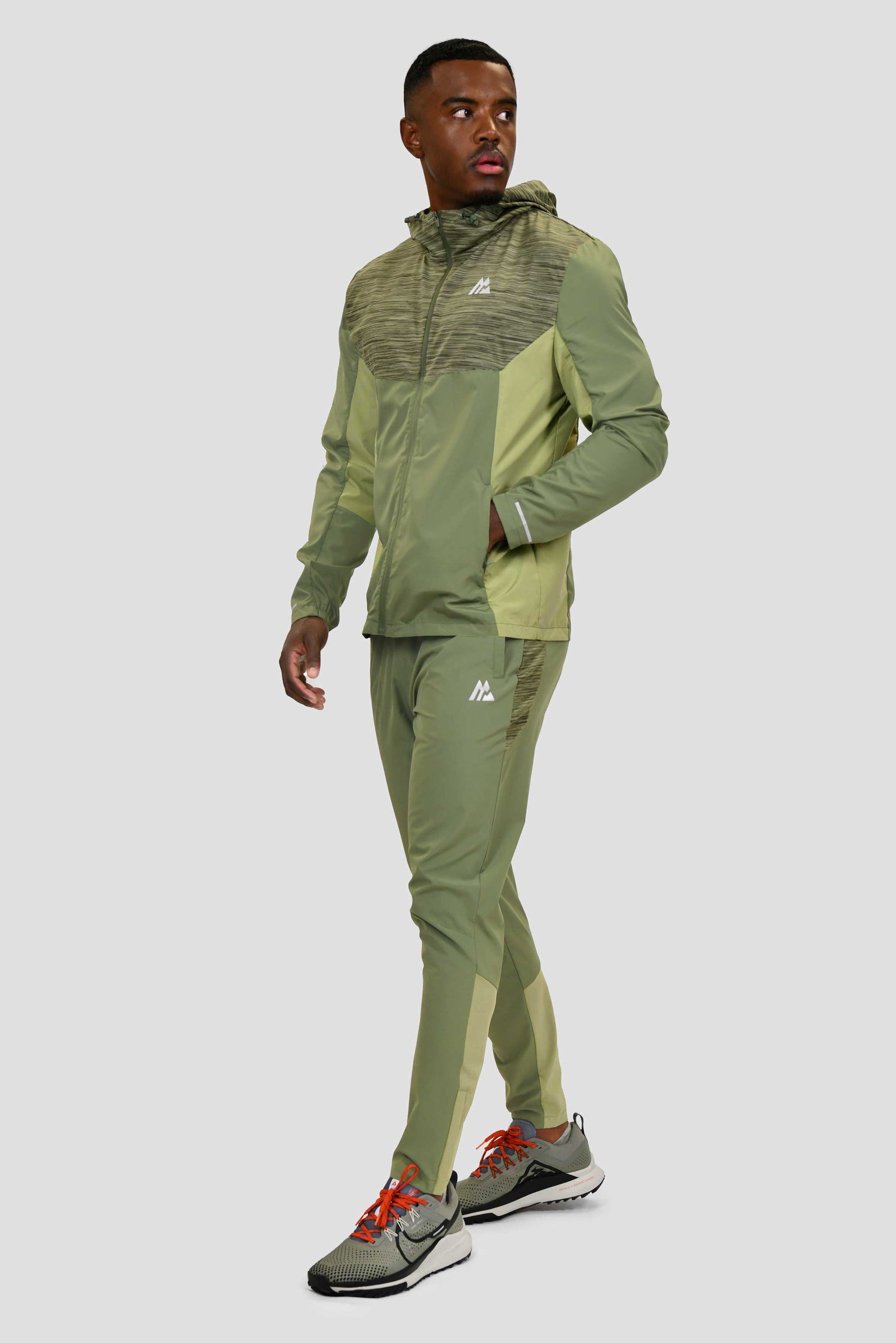 Men's Trail Panel 2.0 Running Pant - Khaki Green Multi