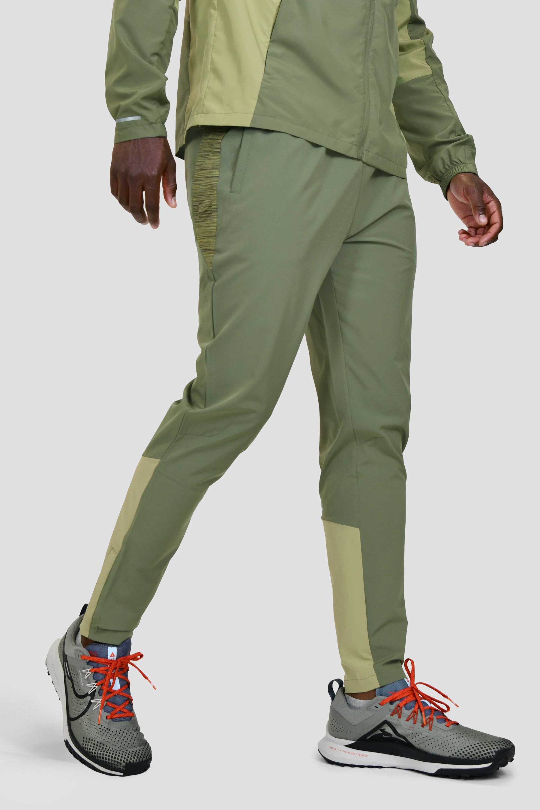 Men's Trail Panel 2.0 Running Pant - Khaki Green Multi