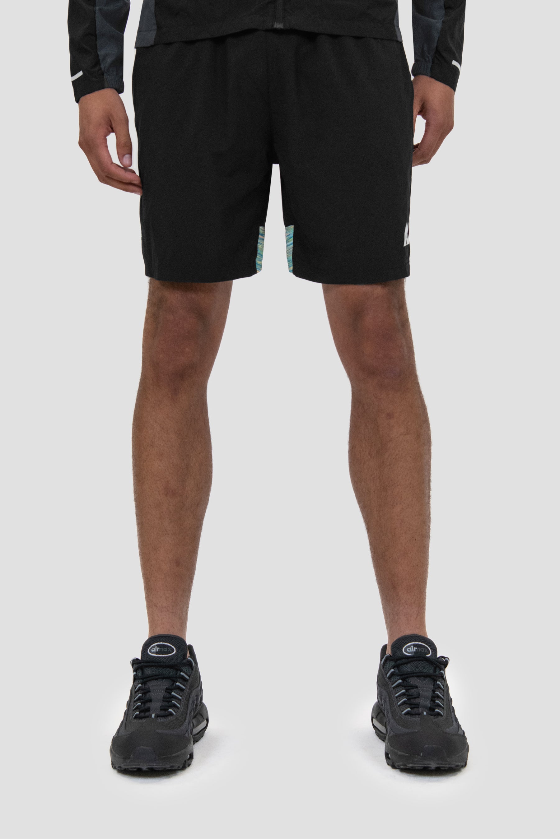 Men's Trail Panel Short - Black/Blue/Orange/Lime