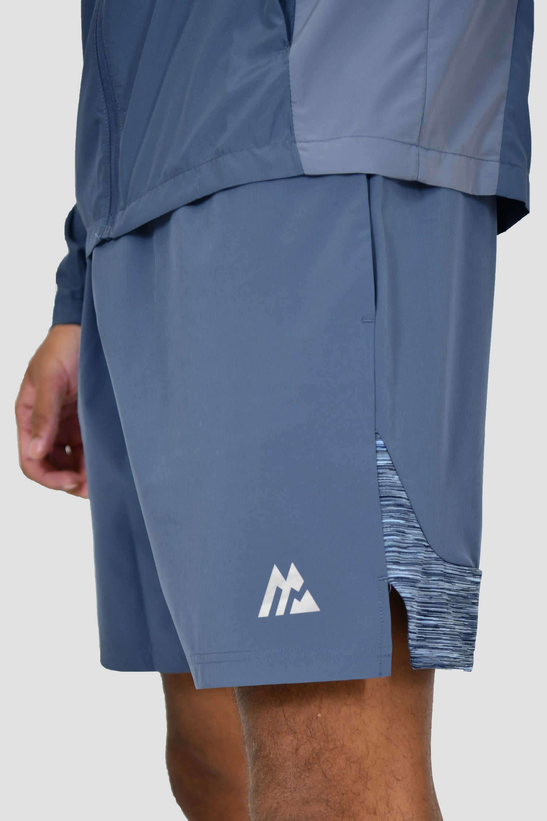 Men's Trail Panel Short - Greyed Indigo/Deep Blue/Midnight Blue/Baby Blue/Province