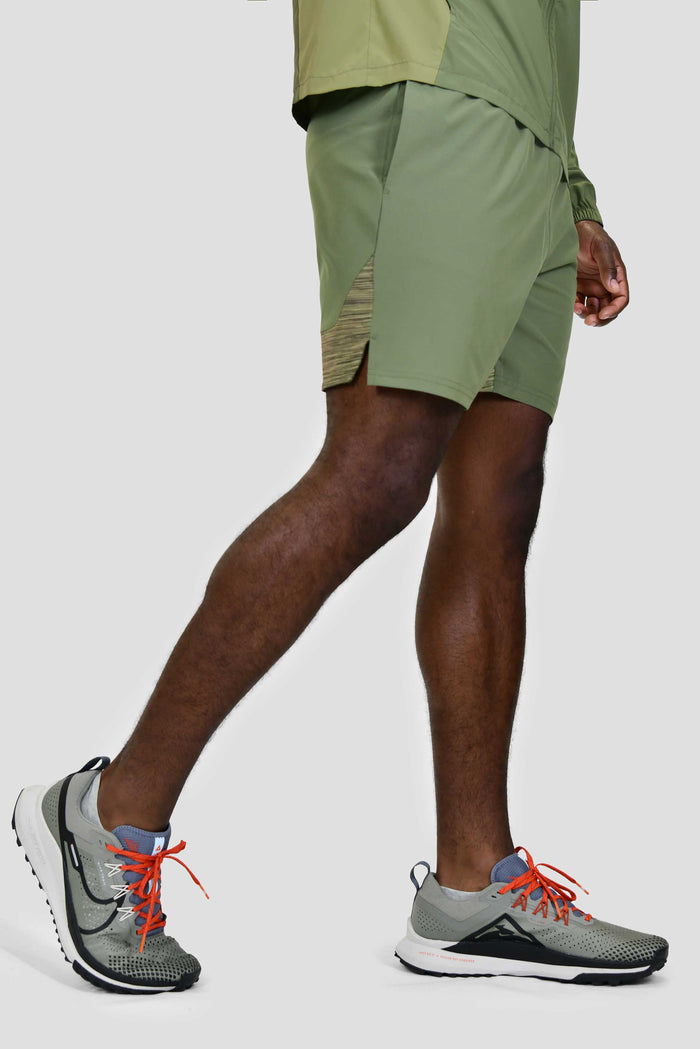 Men's Trail Panel 2.0 Short - Khaki Green Multi
